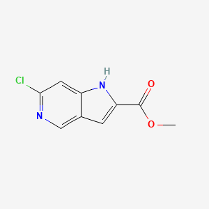 molecular formula C9H7ClN2O2 B3026824 methyl 6-chloro-1H-pyrrolo[3,2-c]pyridine-2-carboxylate CAS No. 1140512-59-9