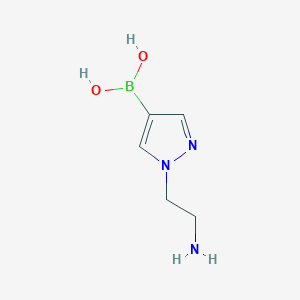 (1-(2-Aminoethyl)-1H-pyrazol-4-yl)boronic acid