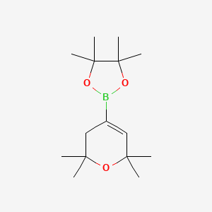 4,4,5,5-tetramethyl-2-(2,2,6,6-tetramethyl-3,6-dihydro-2H-pyran-4-yl)-1,3,2-dioxaborolane