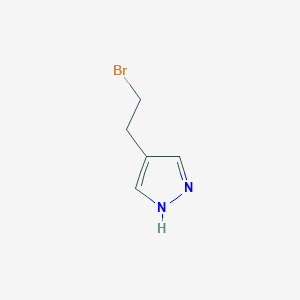 molecular formula C5H7BrN2 B3026829 4-(2-bromoethyl)-1H-Pyrazole CAS No. 1142953-56-7