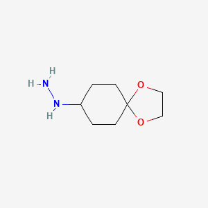 molecular formula C8H16N2O2 B3026832 1,4-Dioxaspiro[4.5]decan-8-ylhydrazine CAS No. 1144080-29-4