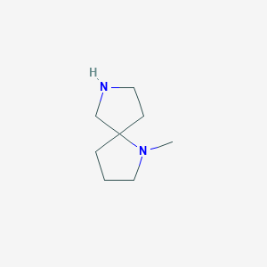 molecular formula C8H16N2 B3026853 1-Methyl-1,7-diazaspiro[4.4]nonane CAS No. 1158749-77-9