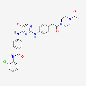 molecular formula C31H29ClFN7O3 B3026855 Aurora A inhibitor II CAS No. 1158838-43-7