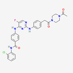 4-{[2-({4-[2-(4-Acetylpiperazin-1-Yl)-2-Oxoethyl]phenyl}amino)-5-Fluoropyrimidin-4-Yl]amino}-N-(2-Chlorophenyl)benzamide
