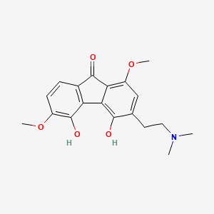 molecular formula C19H21NO5 B3026858 Caulophine 
