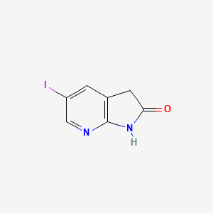 molecular formula C7H5IN2O B3026860 5-Iodo-1H-pyrrolo[2,3-b]pyridin-2(3H)-one CAS No. 1160112-78-6
