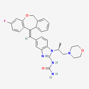 molecular formula C30H30FN5O3 B3026868 LY2623091 CAS No. 1162264-07-4