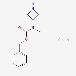 molecular formula C12H17ClN2O2 B3026880 Benzyl azetidin-3-yl(methyl)carbamate hydrochloride CAS No. 1171130-36-1