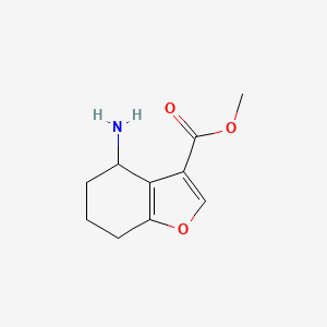 B3026884 Methyl 4-amino-4,5,6,7-tetrahydrobenzofuran-3-carboxylate CAS No. 1173146-04-7