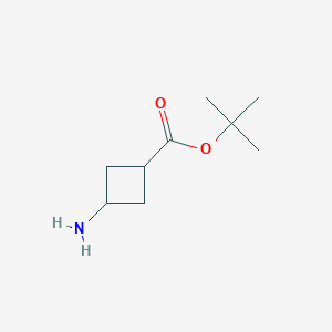 molecular formula C9H17NO2 B3026885 叔丁基 3-氨基环丁烷羧酸酯 CAS No. 1173205-83-8