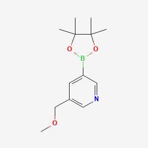 molecular formula C13H20BNO3 B3026891 5-(Methoxymethyl)pyridine-3-boronic acid pinacol ester CAS No. 1174766-05-2