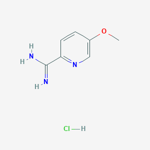 molecular formula C7H10ClN3O B3026897 5-Methoxypicolinimidamide hydrochloride CAS No. 1179359-60-4