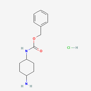 molecular formula C14H21ClN2O2 B3026899 Benzyl (4-aminocyclohexyl)carbamate hydrochloride CAS No. 1179361-50-2
