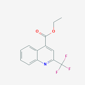 molecular formula C13H10F3NO2 B3026907 Ethyl 2-(trifluoromethyl)quinoline-4-carboxylate CAS No. 1185292-57-2