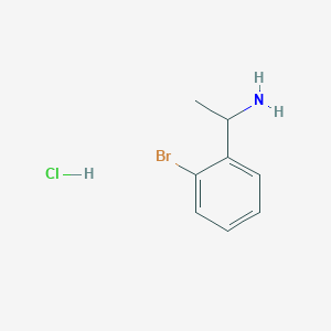 molecular formula C8H11BrClN B3026919 1-(2-Bromophenyl)ethanamine hydrochloride CAS No. 1187928-17-1