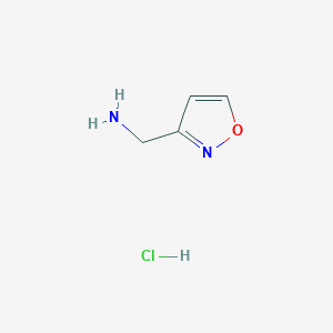 molecular formula C4H7ClN2O B3026926 Isoxazol-3-ylmethanamine hydrochloride CAS No. 1187933-48-7