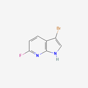 B3026935 3-bromo-6-fluoro-1H-pyrrolo[2,3-b]pyridine CAS No. 1190315-22-0