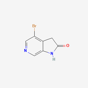 molecular formula C7H5BrN2O B3026937 4-Bromo-1H-pyrrolo[2,3-c]pyridin-2(3H)-one CAS No. 1190318-93-4