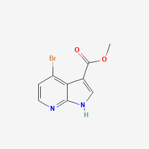 molecular formula C9H7BrN2O2 B3026940 Methyl 4-bromo-1H-pyrrolo[2,3-B]pyridine-3-carboxylate CAS No. 1190319-82-4