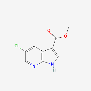molecular formula C9H7ClN2O2 B3026942 Methyl 5-chloro-1H-pyrrolo[2,3-b]pyridine-3-carboxylate CAS No. 1190321-49-3