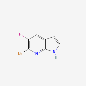 molecular formula C7H4BrFN2 B3026945 6-bromo-5-fluoro-1H-pyrrolo[2,3-b]pyridine CAS No. 1190321-99-3