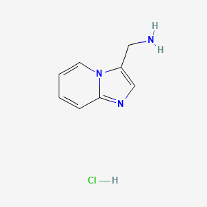 molecular formula C8H10ClN3 B3026953 Imidazo[1,2-a]pyridin-3-ylmethanamine hydrochloride CAS No. 1194374-09-8