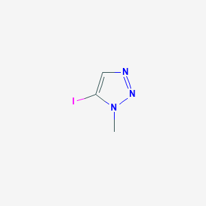 molecular formula C3H4IN3 B3026963 5-Iodo-1-methyl-1H-1,2,3-triazole CAS No. 1196152-43-8