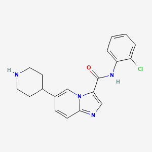 N-(2-Chlorophenyl)-6-(4-piperidinyl)imidazo[1,2-a]pyridine-3-carboxamide