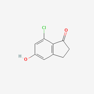 7-Chloro-5-hydroxy-2,3-dihydro-1H-inden-1-one