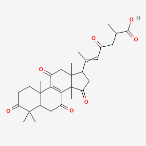 molecular formula C30H38O7 B3026991 Ganoderenic acid F CAS No. 120462-47-7