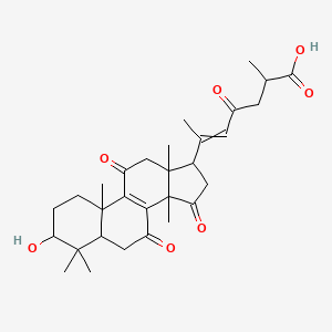 molecular formula C30H40O7 B3026992 Ganoderenic Acid H CAS No. 120462-48-8