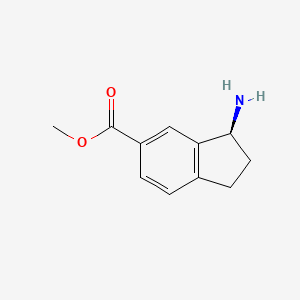 molecular formula C11H13NO2 B3027020 (S)-Methyl 3-amino-2,3-dihydro-1H-indene-5-carboxylate CAS No. 1213213-26-3