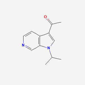 molecular formula C12H14N2O B3027043 1-(1-Isopropyl-1H-pyrrolo[2,3-c]pyridin-3-yl)ethanone CAS No. 1221153-84-9