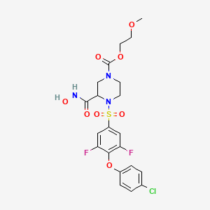 molecular formula C21H22ClF2N3O8S B3027048 XL-784 