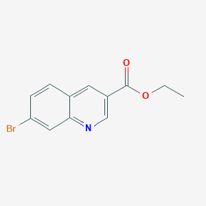 molecular formula C12H10BrNO2 B3027051 Ethyl 7-bromoquinoline-3-carboxylate CAS No. 1226762-74-8