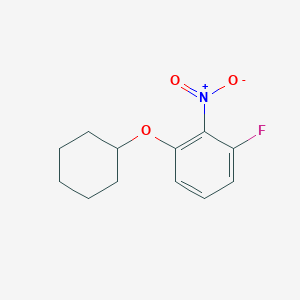 molecular formula C12H14FNO3 B3027084 1-(Cyclohexyloxy)-3-fluoro-2-nitrobenzene CAS No. 1233951-56-8