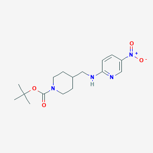molecular formula C16H24N4O4 B3027092 tert-Butyl 4-[(5-nitropyridin-2-ylamino)methyl]piperidine-1-carboxylate CAS No. 1233952-06-1