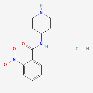 2-Nitro-N-(piperidin-4-yl)benzamide hydrochloride