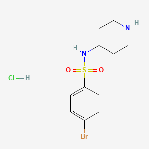 molecular formula C11H16BrClN2O2S B3027098 4-Bromo-N-(piperidin-4-yl)benzenesulfonamide hydrochloride CAS No. 1233952-19-6