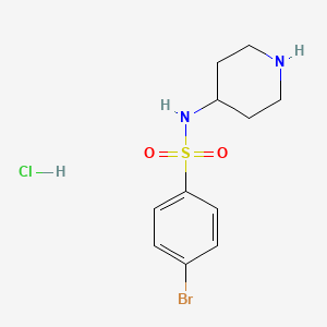 4-Bromo-N-(piperidin-4-yl)benzenesulfonamide hydrochloride