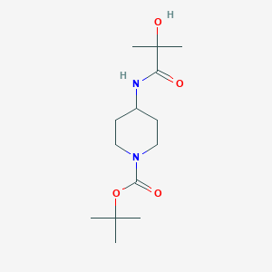 tert-Butyl 4-(2-hydroxy-2-methylpropanamido)piperidine-1-carboxylate