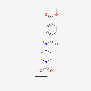 tert-Butyl 4-[4-(methoxycarbonyl)benzamido]piperidine-1-carboxylate