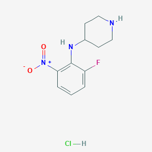 N-(2-Fluoro-6-nitrophenyl)piperidin-4-amine hydrochloride