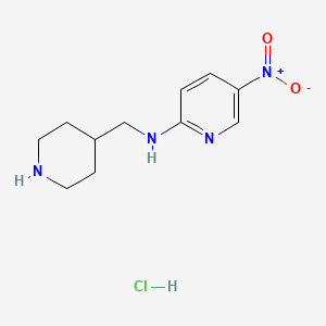 5-Nitro-N-(piperidin-4-ylmethyl)pyridin-2-amine hydrochloride