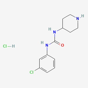 1-(3-Chlorophenyl)-3-(piperidin-4-yl)urea hydrochloride