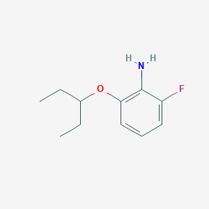 molecular formula C11H16FNO B3027154 2-Fluoro-6-(pentan-3-yloxy)aniline CAS No. 1233955-81-1