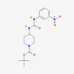 molecular formula C17H24N4O5 B3027160 tert-Butyl 4-[3-(3-nitrophenyl)ureido]piperidine-1-carboxylate CAS No. 1233958-27-4