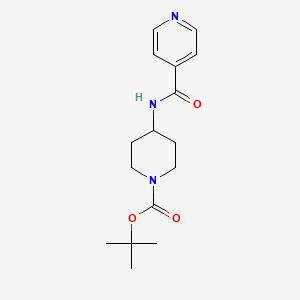 molecular formula C16H23N3O3 B3027169 tert-Butyl 4-(isonicotinamido)piperidine-1-carboxylate CAS No. 1233958-89-8