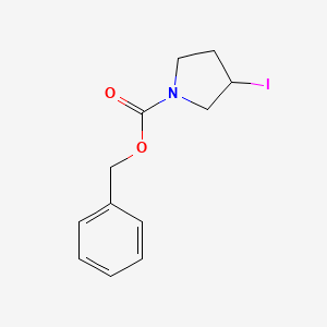 molecular formula C12H14INO2 B3027175 3-Iodo-pyrrolidine-1-carboxylic acid benzyl ester CAS No. 1234615-79-2