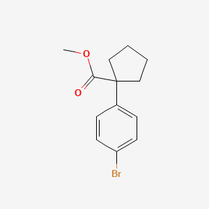 molecular formula C13H15BrO2 B3027181 Methyl 1-(4-bromophenyl)cyclopentane-1-carboxylate CAS No. 1236357-64-4